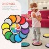 Kolorowe dyski sensoryczne dla dzieci - 12 sztuk Kolorowe dyski sensoryczne dla dzieci - 12 sztuk